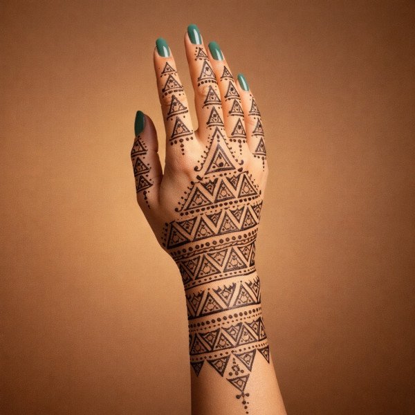 Plain Henna (Triangles Shapes)